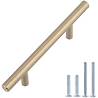 Amazon Basics - Tirador de armario- 13-66 cm de longitud (7-62 cm centro del agujero)- color dorado champán- AB1600-GC…